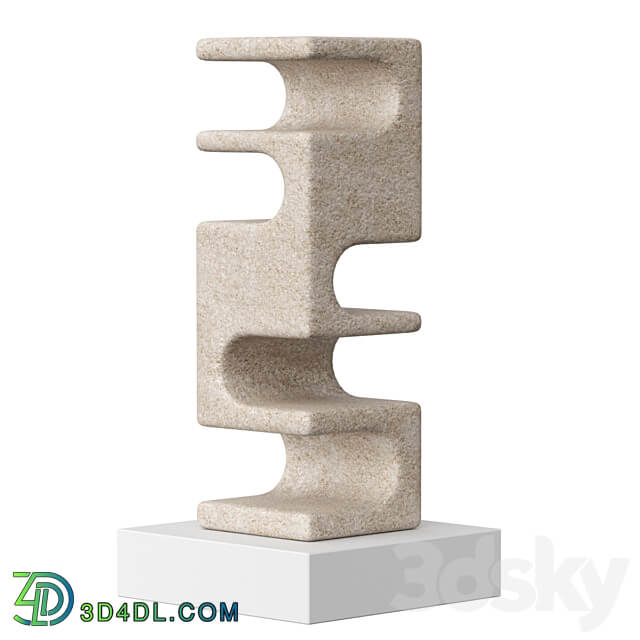 Abstract stone sculpture by Cesare Arduini 3D Models