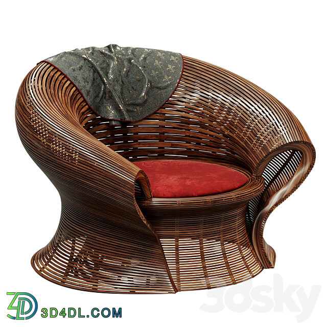 Steam 23 Walnut Steam bent Chair by Bae Se Hwa 3D Models