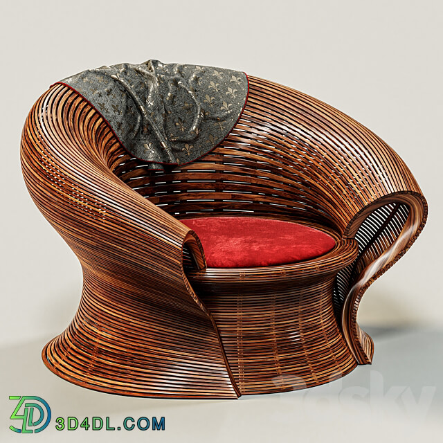 Steam 23 Walnut Steam bent Chair by Bae Se Hwa 3D Models