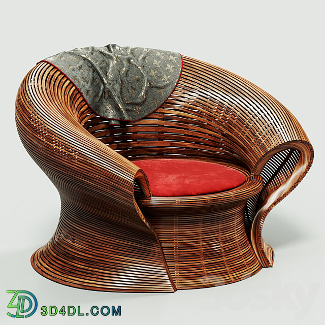 Steam 23 Walnut Steam bent Chair by Bae Se Hwa 3D Models