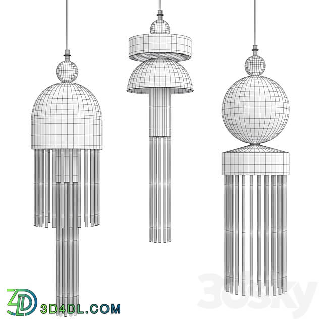 Pleiades Pendant light 3D Models