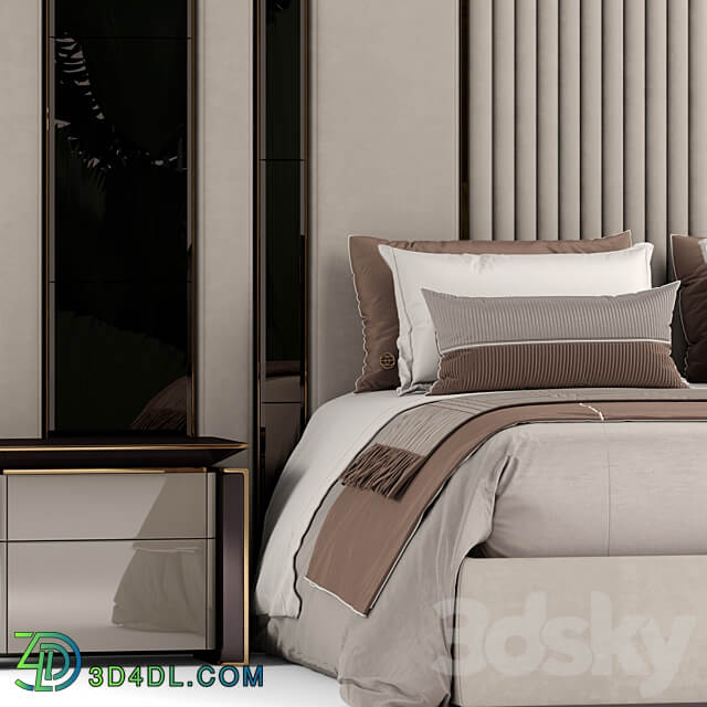 Elve luxury bed Bed 3D Models