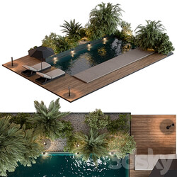 Landscape Furniture with Pool 69 Other 3D Models 