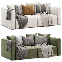 shangai 3 seater sofa by poliform 3D Models 