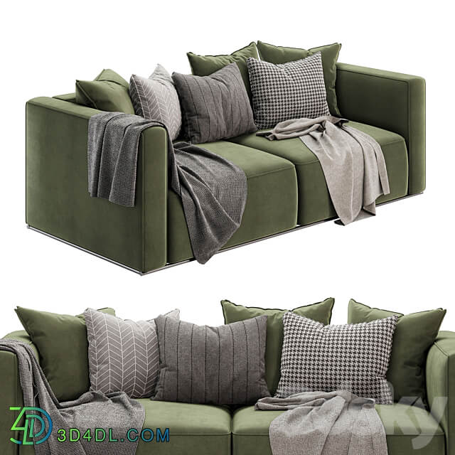 shangai 3 seater sofa by poliform 3D Models