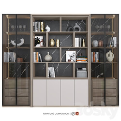 Furniture composition 33 Wardrobe Display cabinets 3D Models 