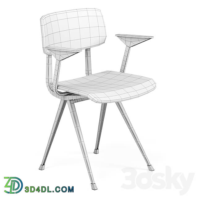 HAY Result Armchairs Full Upholstery 3D Models