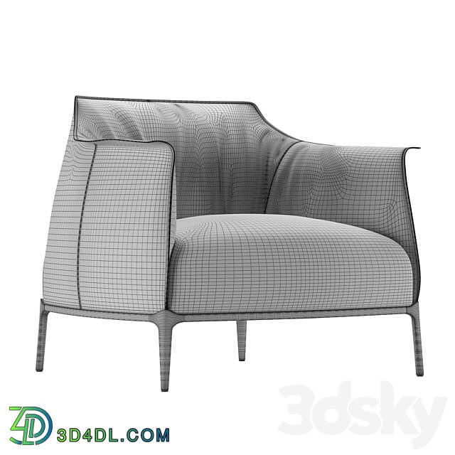 PF Archibald Armchair Poltrona Frau 3D Models