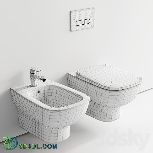 Ideal Standard Esedra Wall Hung WC 3D Models
