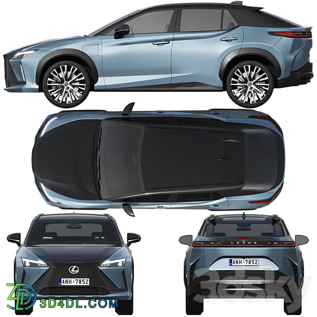 Lexus RZ 450e 2023 3D Models