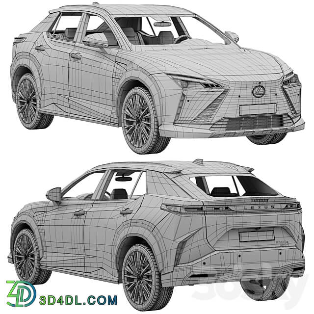 Lexus RZ 450e 2023 3D Models