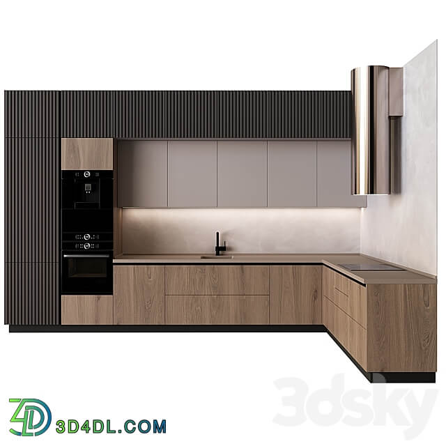 Kitchen in modern style 11 Kitchen 3D Models