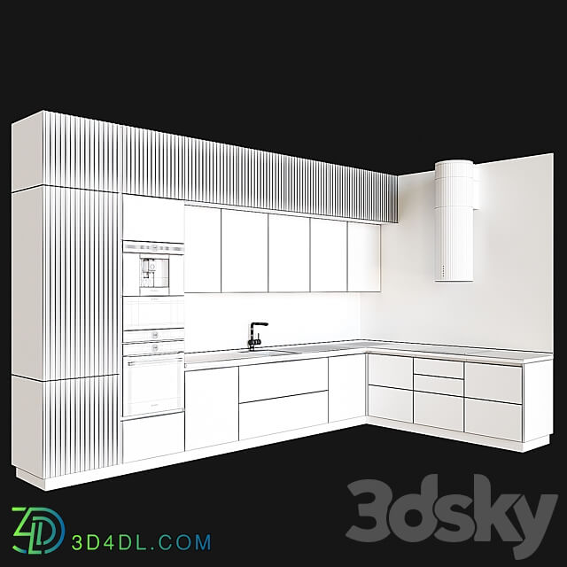 Kitchen in modern style 11 Kitchen 3D Models