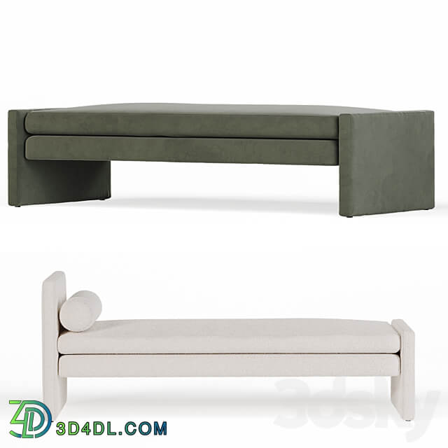 Angle Bench Segment Daybed TRNK 3D Models
