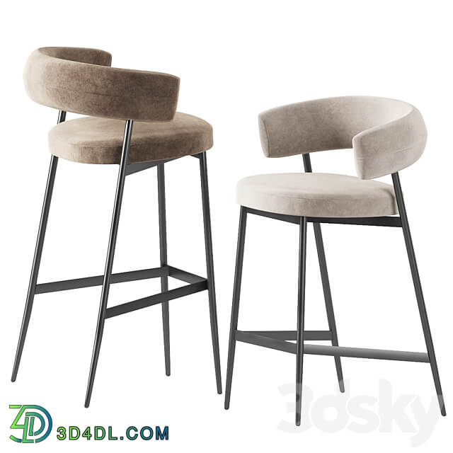 Nena Bar Stool 3D Models