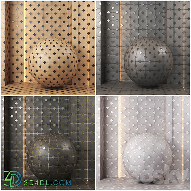 4k 13color Equipe kasbah ceramics material & texture Set 01 (Seamless,pbr)