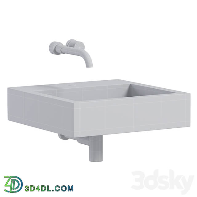 AURA WALL HUNG STONE BASIN