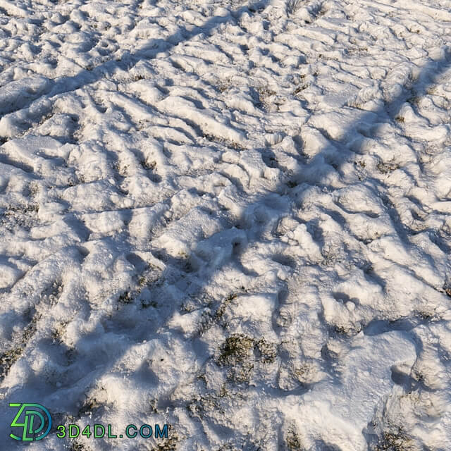 8k seamless snow square material 02