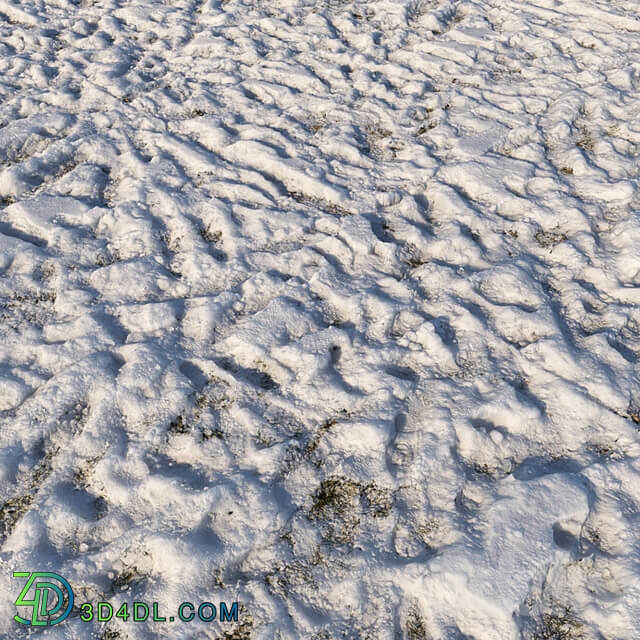 8k seamless snow square material 02