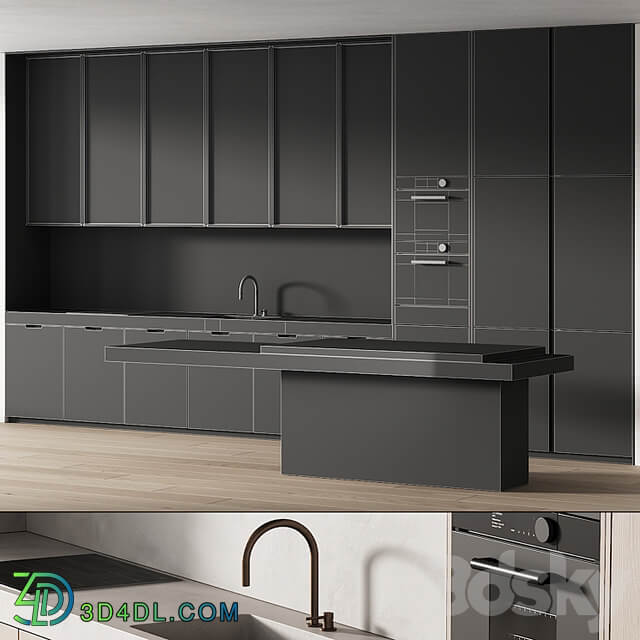 242 modern kitchen 15 minimal modern kitchen with island 06