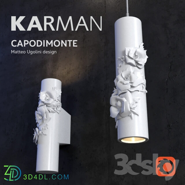 kARMAN CAPODIMONTE Pendant light 3D Models