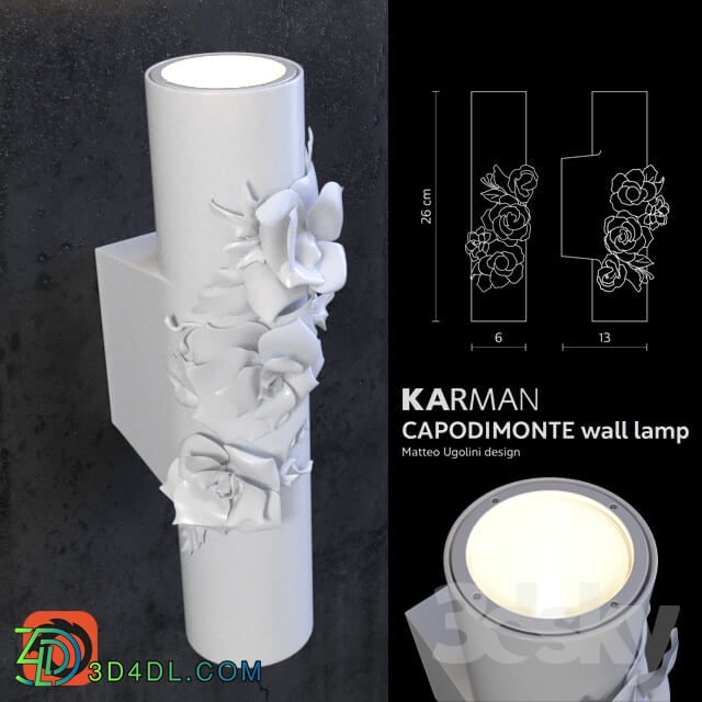 kARMAN CAPODIMONTE Pendant light 3D Models