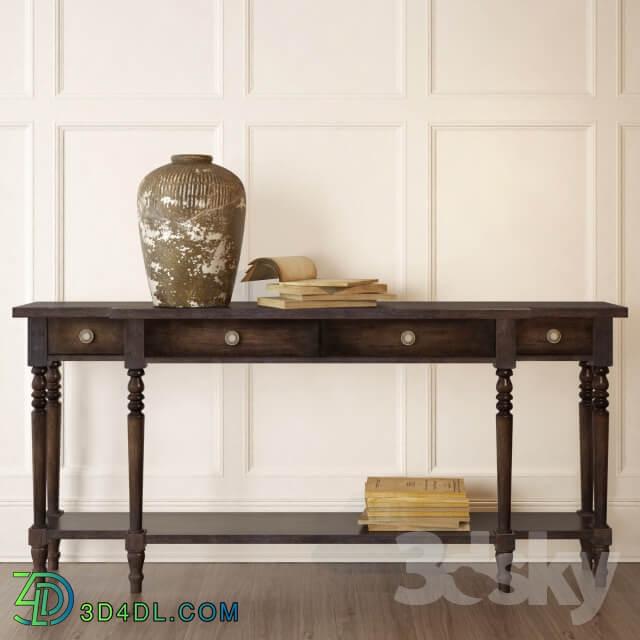 Hooker Furniture Living Room DaValle Console Table 3D Models