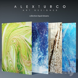 Other decorative objects Art panel quot Alex Turco quot collection quot liquid dreams quot  