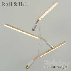 Chandelier Roll amp Hill Counterweight Pendant light 3D Models 