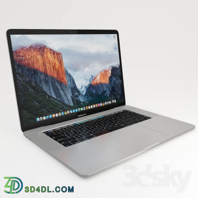 MacBook Pro 15 inch 2016 Touch Bar PC other electronics 3D Models
