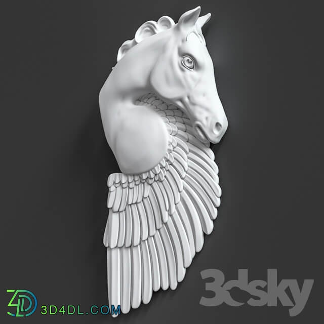 Pegasus Horse Wall Sculpture