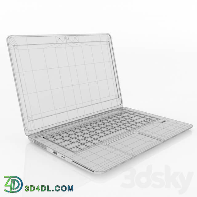 Laptop HP EliteBook Folio 1040 G1 PC other electronics 3D Models