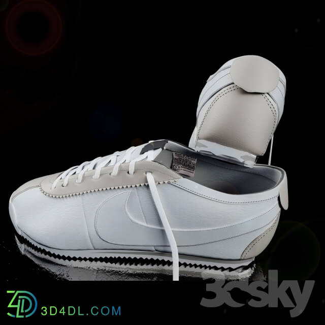 Kroscovki Nike Cortez Footwear 3D Models