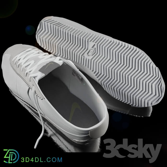 Kroscovki Nike Cortez Footwear 3D Models