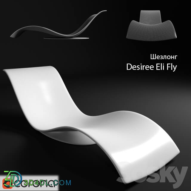 Italian chaise longue Desiree Eli Fly Other 3D Models