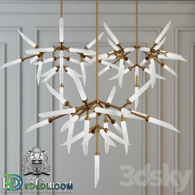 Pendant lights spur chandelier Pendant light 3D Models