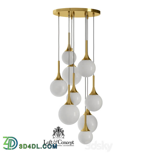 Hanging lamp Restoration Hardware Whitney Chandelier Pendant light 3D Models