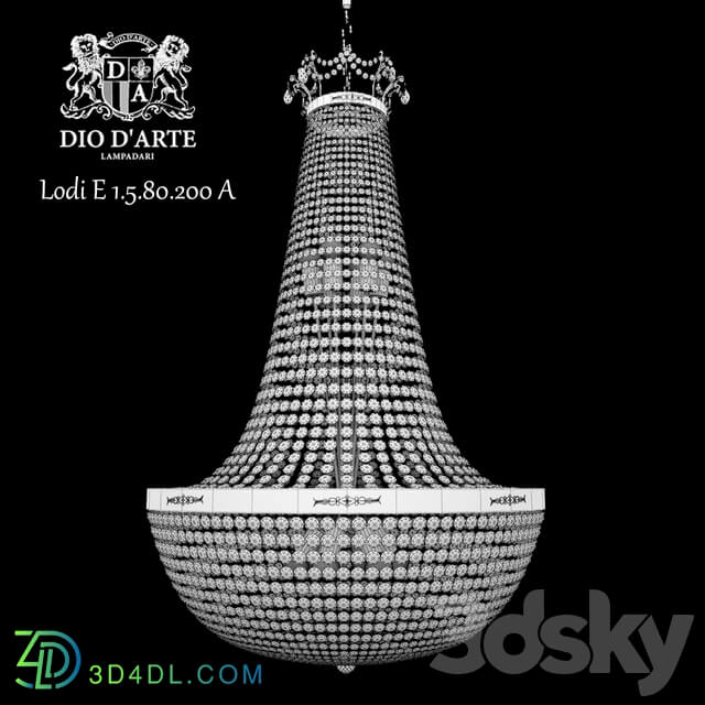 Chandelier Dio D Arte Lodi E 1.5.80.200 A Pendant light 3D Models