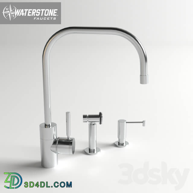 Waterstone Fulton Kitchen Faucet Model 3825 2 Faucet 3D Models