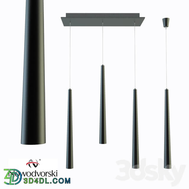 Pendant lamp Nowodvorski QUEBECK black III I Pendant light 3D Models