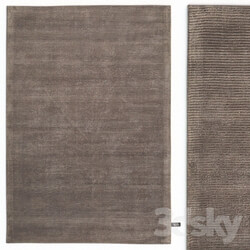 Carpet Benuta Lines Viscose Brown Rug 