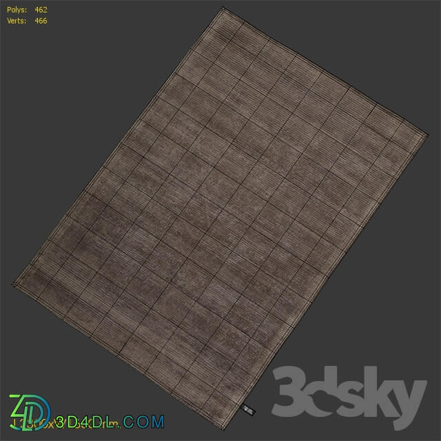 Carpet Benuta Lines Viscose Brown Rug