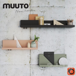 Mutto FOLDED SHELVES with decor 