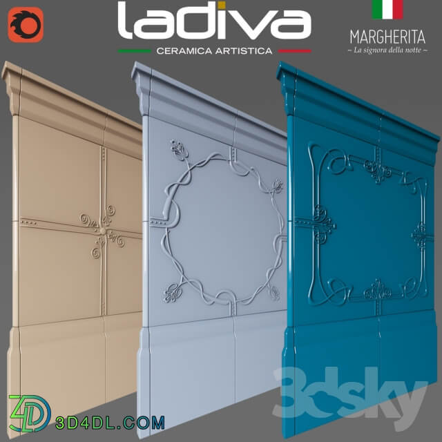 Bathroom accessories LaDiva Margherita tile