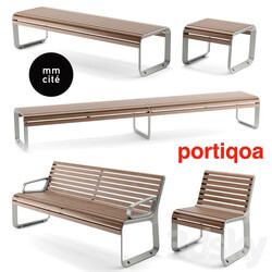 Benches mmcite portiqoa 3D Models 