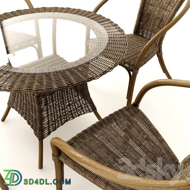 Table Chair Rattan furniture