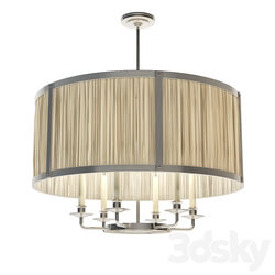 Charles Edwards Hanging silk drum shade light Pendant light 3D Models 