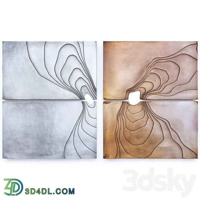 Panel contour 02 Other decorative objects 3D Models