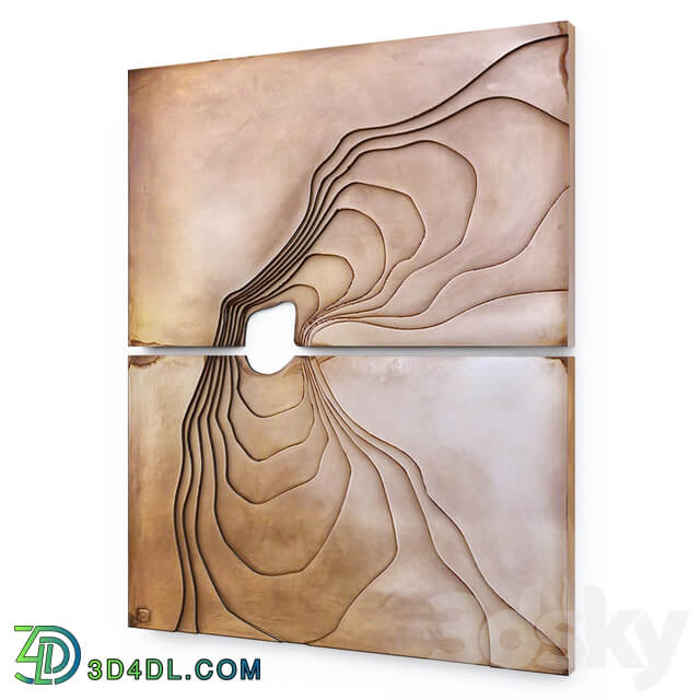 Panel contour 02 Other decorative objects 3D Models