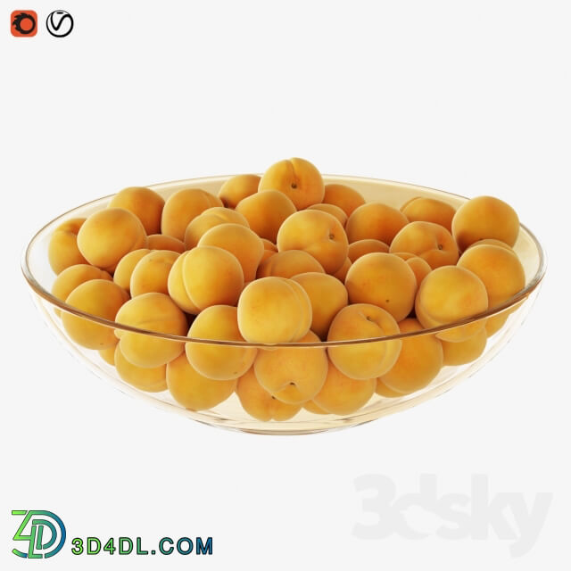 Apricots in a vase